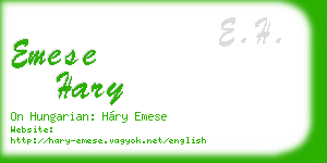 emese hary business card